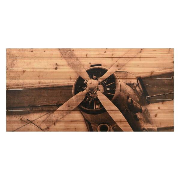 Empire Art Direct Fine Art Giclee Printed on Solid Fir Wood Planks - Plane Propeller ADL-EAD0969-3060
